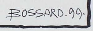 Signatur JBossard 99